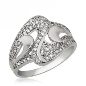 Gümüş Zirkon Taşlı Bayan Yüzük