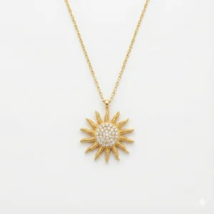 Güneş Tasarım 14 Ayar Kolye