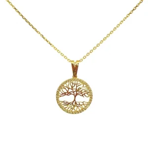 Hayat Ağacı 14 Ayar Altın Kolye
