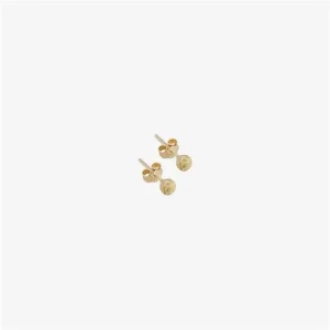 Işıltılı 14 Ayar Top Küpe