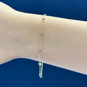 Kare Dorika 14 Ayar Altın Bileklik