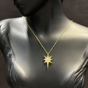 KUTUP YILDIZI 14 AYAR ALTIN KOLYE