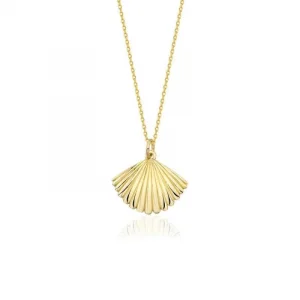 Midye Modeli Kolye 14 Ayar