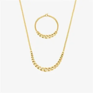 Ortası Kalın Zincir 14 Ayar Set