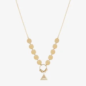 Pullu Modern 14 Ayar Altın Kolye