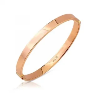 Rose Altın Sade Model 14 Ayar Kelepçe