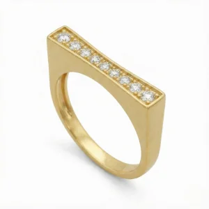 Tek Sıra Tasarım 14 Ayar Yüzük