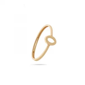 Yuvarlak Minimal 14 Ayar Altın Yüzük