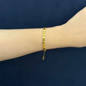 ZARİF PULLU 14 AYAR ALTIN BİLEKLİK