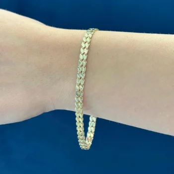 Arpa Model 14 Ayar Altın Bileklik