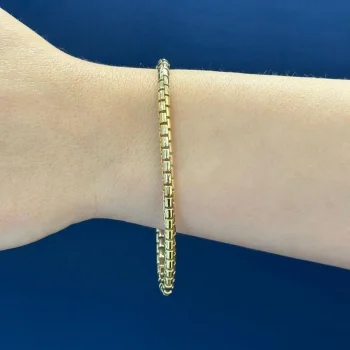 Boru Model 14 Ayar Altın Bileklik