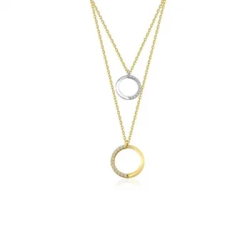 Çember Düet Kolye 14 Ayar