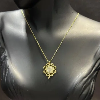 ÇİÇEK 14 AYAR ALTIN KOLYE