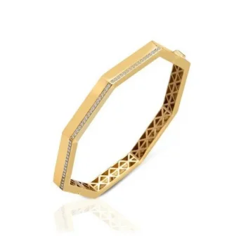 Çokgen Yüzeyli 14 Ayar Kelepçe