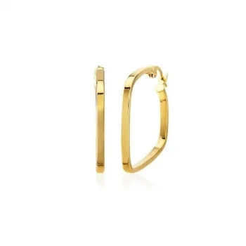 Dikdörtgen Şekilli 14 Ayar Küpe