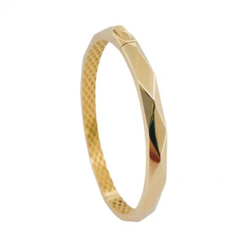 GEOMETRİK MODEL 14 AYAR KELEPÇE BİLEZİK