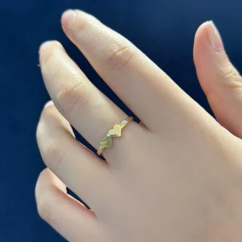 Kalp Minimal 14 Ayar Altın Yüzük