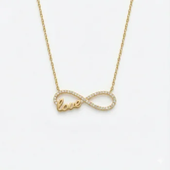 Love Sonsuzluk 14 Ayar Kolye