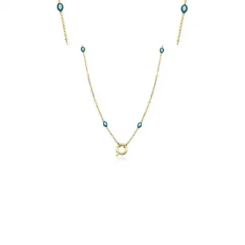 Mineli Dorika Zincir Kolye 14 Ayar