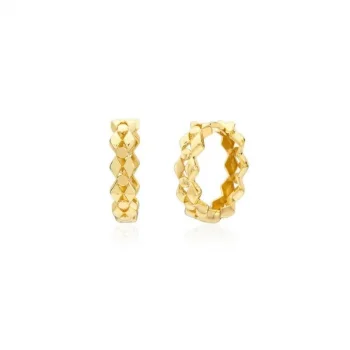 Modern  Halka 14 Ayar Küpe