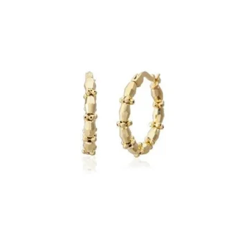 Retro 14 Ayar Halka Küpe