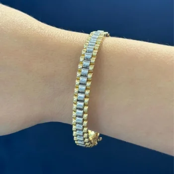 Rlx Model 14 Ayar Altın Kelepçe