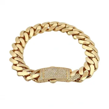 TAŞLI KİLİT DETAYLI GURMET BİLEKLİK