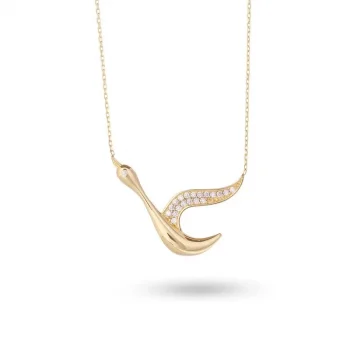 Turna 14 Ayar Altın Kolye