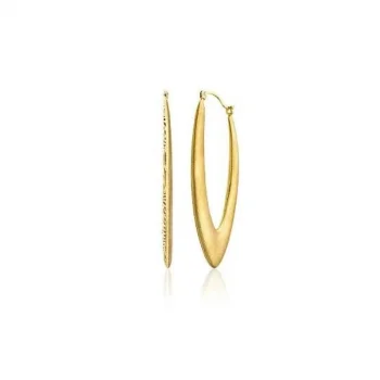 Yeni Model Mat 14 Ayar Halka Küpe