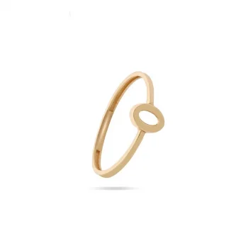 Yuvarlak Minimal 14 Ayar Altın Yüzük