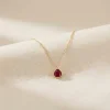 Damla Yakut 14 Ayar Altın Kolye