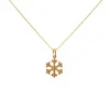 Kar Tanesi 14 Ayar Altın Kolye