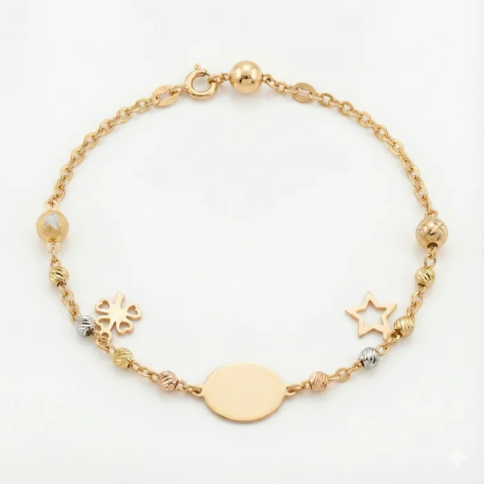 Aynalı Fantazi 14 Ayar Bileklik