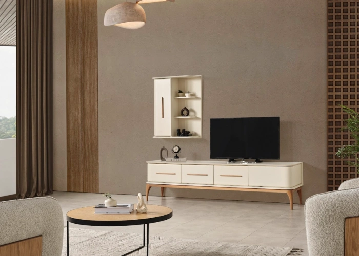 DESTAN KREM CEVİZ TV ÜNİTESİ