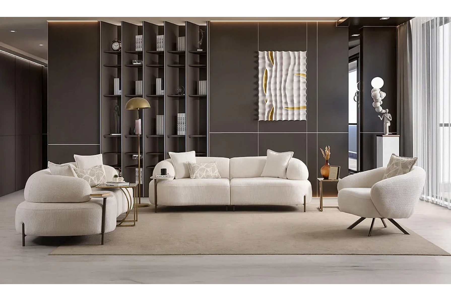 LOTUS WHİTE KOLTUK TAKIMI