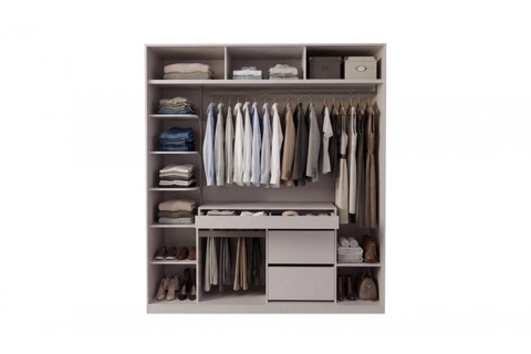 ZERRE 200 CM AKORDİYON KAPAKLI GARDIROP