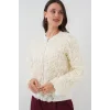 0719 Güllü Ceket - Ekru