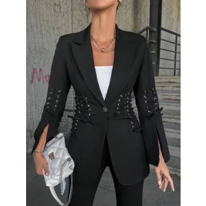 Bağcık Detaylı Tasarım Ceket