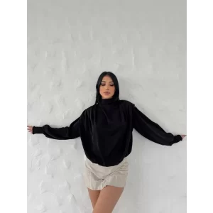 Vatkalı Dökümlü Bluz