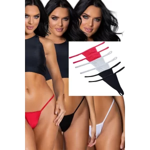 Süprem Penye Tanga String Külot 6lı
