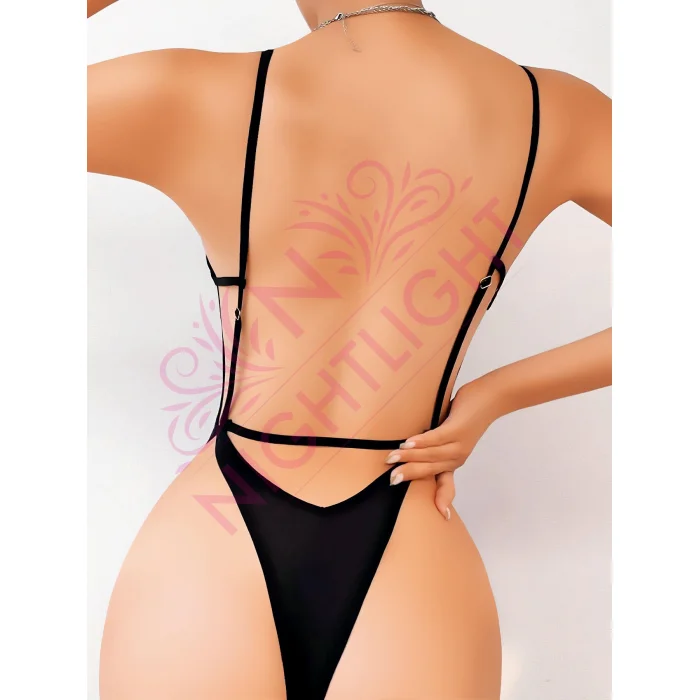 Sırt Dekolteli Çekici Fantazi Body