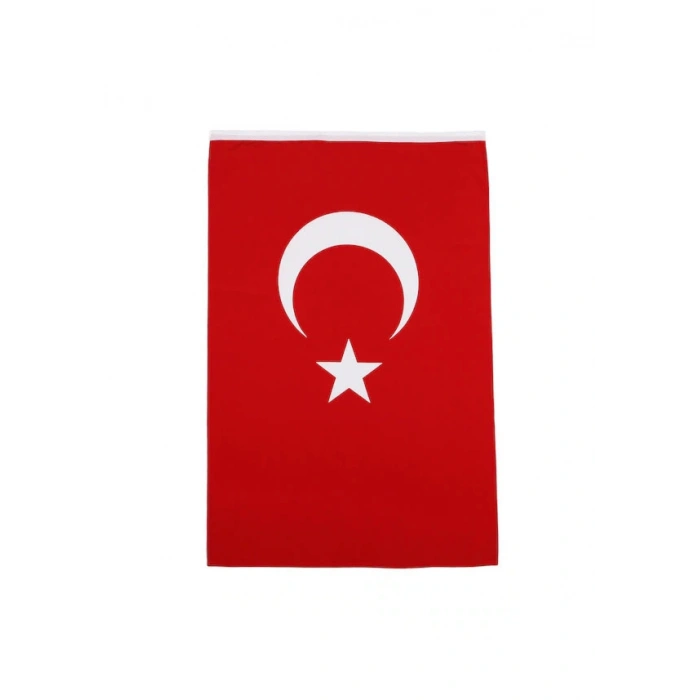 70X105 Cm Kendinden Kulplu Alpaka Kumaş Türk Bayrağı