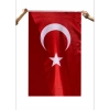 400x600 Cm Kendinden Kulplu Parlak Raşel Kumaş Türk Bayrağı
