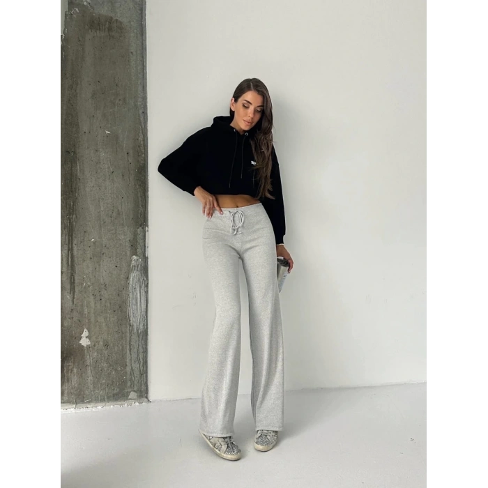 Fit comfort gri salaş pantolon A6011