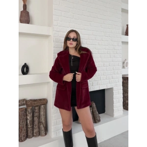 Fok ceket premıum kalite bordo st255860