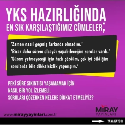 YKSDE ZAMAN YÖNETİMİ