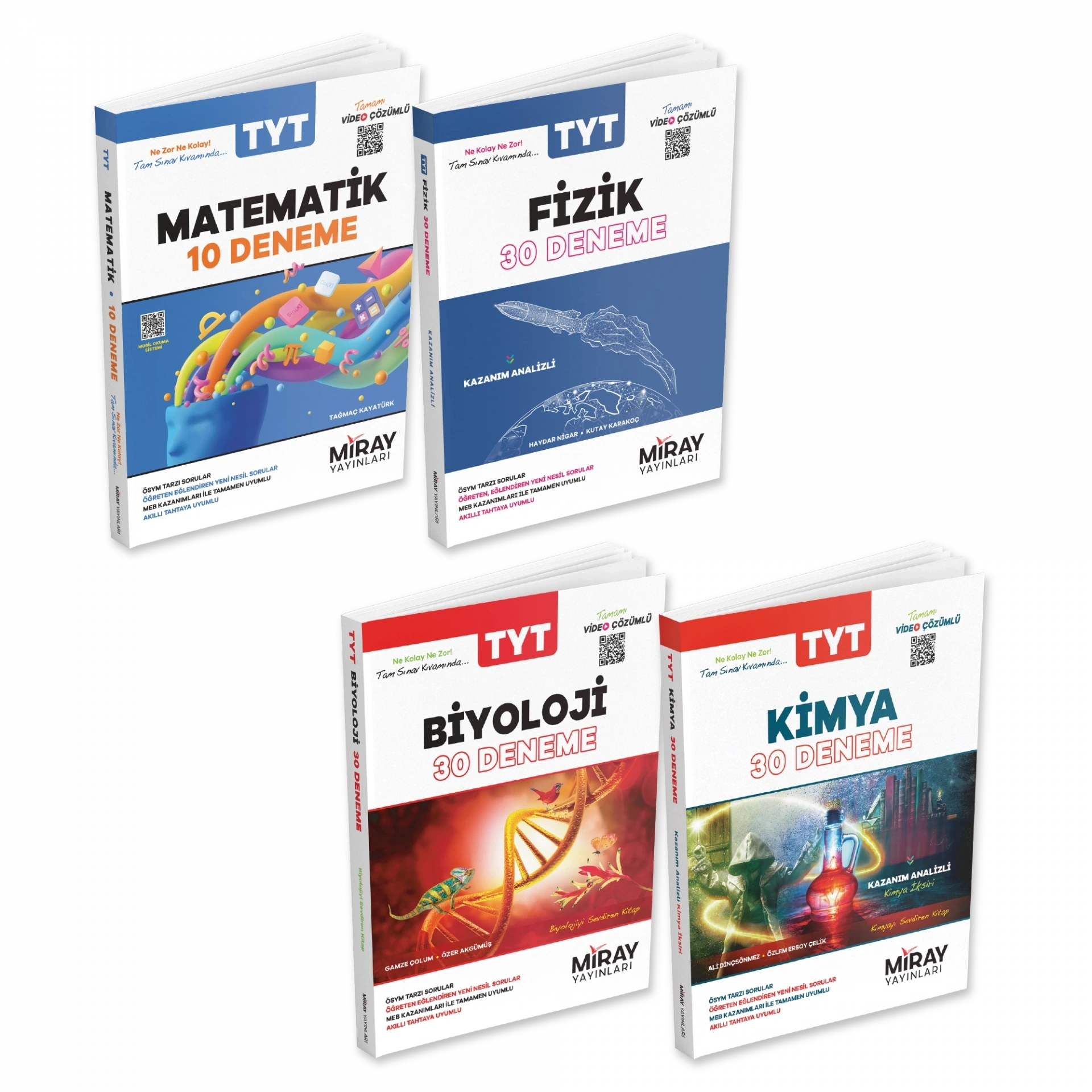 MİRAY TYT SAYISAL BRANŞ DENEME SETİ (4 KİTAP)