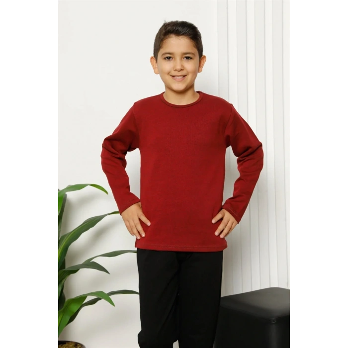 Moda Çocuk Pamuk Uzun Kollu Pijama Takımı
