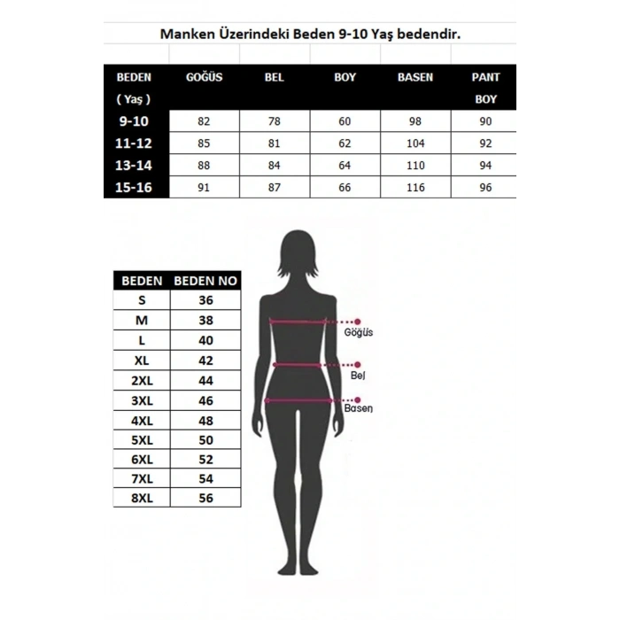 Moda Çocuk Pamuk Uzun Kollu Pijama Takımı