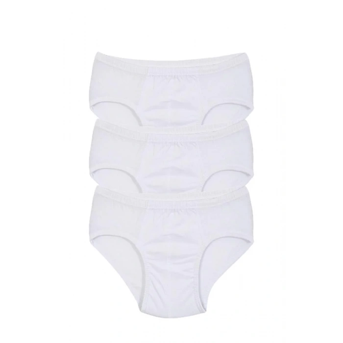 Moda Erkek Çocuk 3lü Beyaz Külot